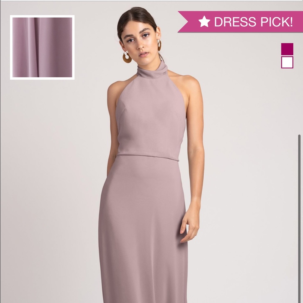 Jenny Yoo Brett Dress - Lilac - Size 6 - Lux Chiffon